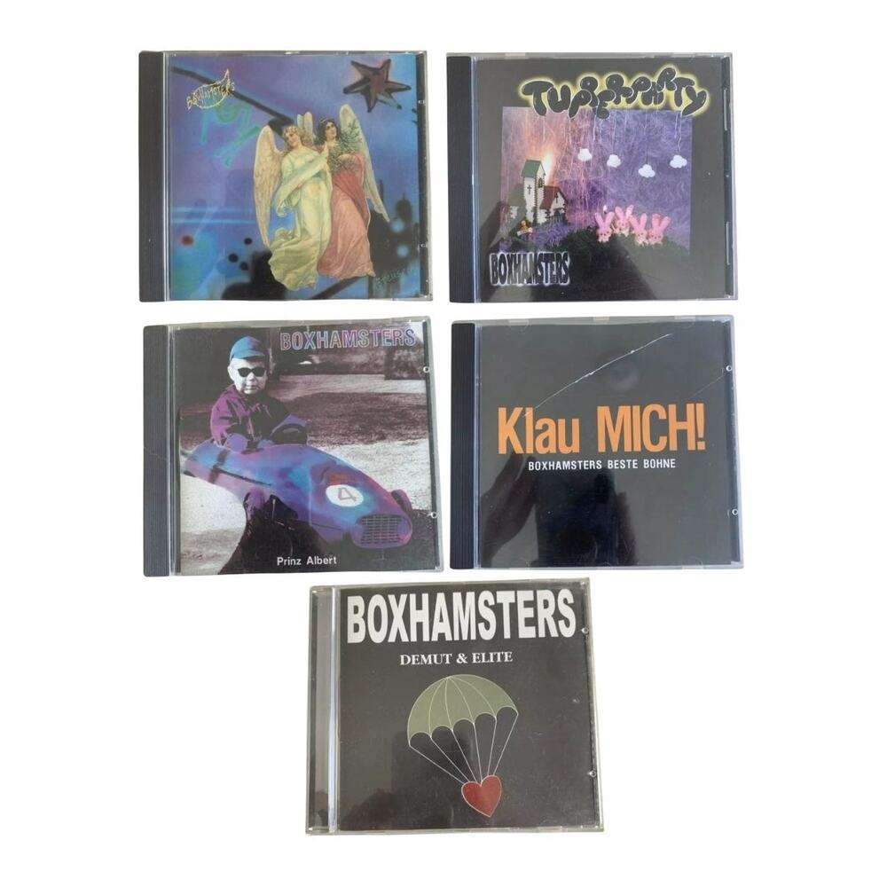 Boxhamsters 5 CD Lot: Totensen Tupperparty Demut Prinz Albert Klau Mich VG+ 90s